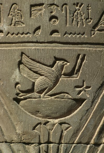 Relief of Hieroglyphs (detail) by Egyptian